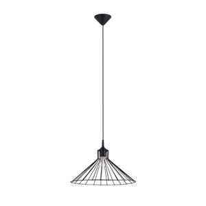 SL.1186 Hängeleuchte eda E27 1 x 15W Stahl schwarz Ø40cm H:86cm dimmbar - Sollux