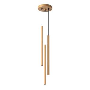 Sollux - SL.1172 Hängeleuchte pastelo G9 3 x 8W Stahl gold Ø19.5cm H:115cm dimmbar