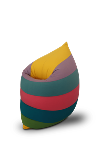 Terapy  Elly Zitzak - Happy Colours ( Regenboog ) - 100cm x 80cm x 50cm - Katoen