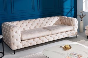 Invicta Interior Bankstel 3 sits Moderne Barok champagne/ 42641