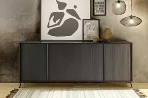 WOONENZO Dressoir City - zwart