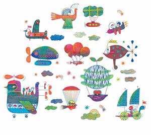raamstickers sky traffic