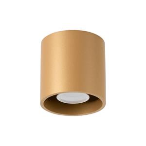 Sollux - SL.1180 Deckenleuchte orbis GU10 1 x 10W Stahl gold Ø10cm H:10cm dimmbar