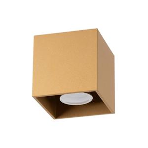SL.1182 Deckenleuchte quad GU10 1 x 10W Stahl gold L:10cm B:10cm H:10cm dimmbar - Sollux