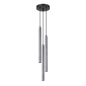 Sollux - SL.1273 Hängeleuchte pastelo G9 3 x 8W Beton grau Ø19.5cm H:117cm dimmbar