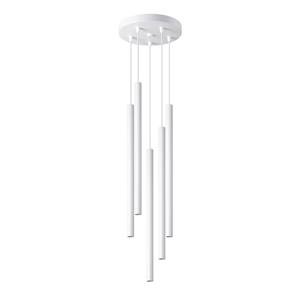 SOLLUX SL.1175 Hängeleuchte PASTELO G9 5 x 8W Stahl weiß Ø25cm H:110cm dimmbar