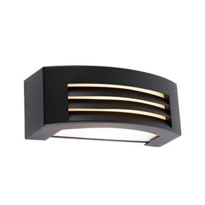 QAZQA Moderne Buiten Wandlamp Zwart Ip44 - Hurricane 1