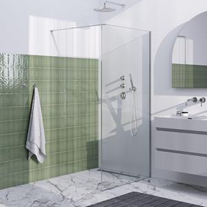 Brauer Chrome Frame Inloopdouche helder glas met frame 100x200cm - chroom GS-ILMP1H100200CE