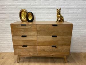 Industrielemeubelshop Mangohouten dressoir Saul met lades
