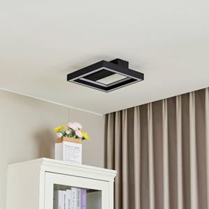 Smart LED-Deckenleuchte Tjado, schwarz, 30cm - Schwarz, weiß - Lucande