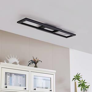 Smart LED-Deckenleuchte Tjado, 2-flammig, 121 cm - Schwarz, weiß - Lucande