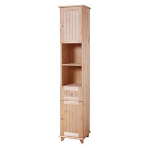 welltime Hochschrank "Venezia Landhaus", Breite 33 cm, aus hochwertigem Echtholz