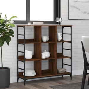 VidaXL Dressoir 102x32x103,5 cm bewerkt hout bruineikenkleurig