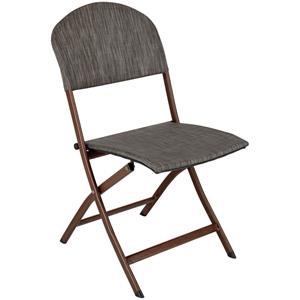 Vega Klappstuhl Rimalia; 45x59x86 cm (BxDxH); zitting grijs gemêleerd, frame bruin; 4 stuk / verpakking