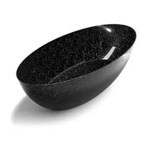 Mondiaz Vrijstaand Ligbad  Float Carbon Flakes 170x80 cm Koolstofvezel Zwart