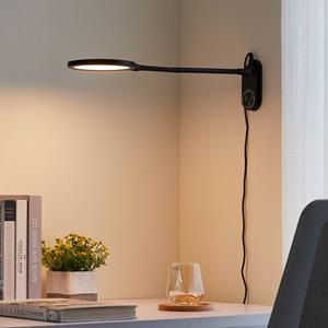 LINDBY Valtaria LED tafellamp, CCT, zwart