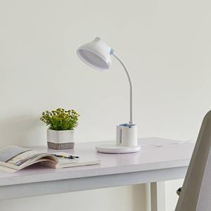 LINDBY Zephyra LED tafellamp, CCT, 8W, wit