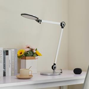 LINDBY Nyxaris LED tafellamp, CCT, zilver