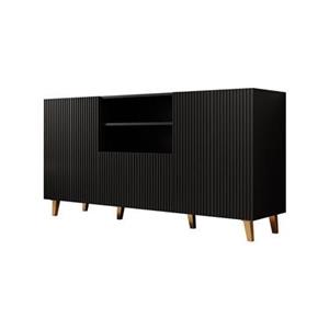 Meubella Dressoir Prime - Zwart - 150 cm