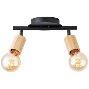 Brilliant Tiffany 99682/76 Deckenstrahler E27 28W Schwarz (matt), Natur