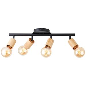 Brilliant Tiffany 99683/76 Deckenstrahler E27 28W Schwarz (matt), Natur