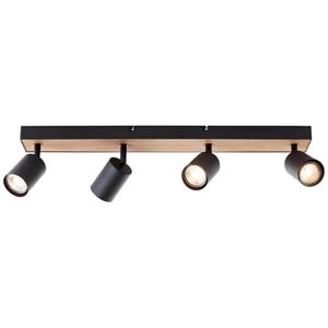 Brilliant Jello Wood G93071/76 LED-Deckenstrahler LED GU10 EEK: F (A - G) 4.5W Holz, Schwarz