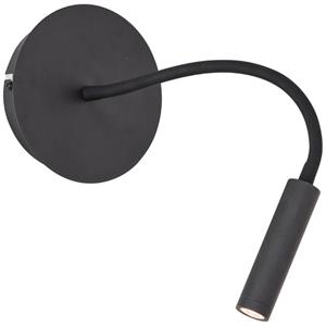 Brilliant Wandlamp Jutta zwart flexibel G99947/76