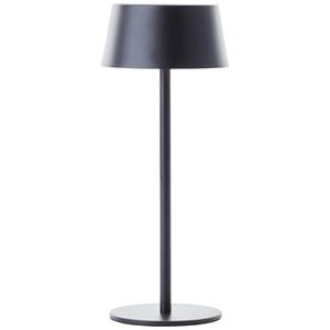 Brilliant Zwarte design tafellamp Picco op batterij G40400/76