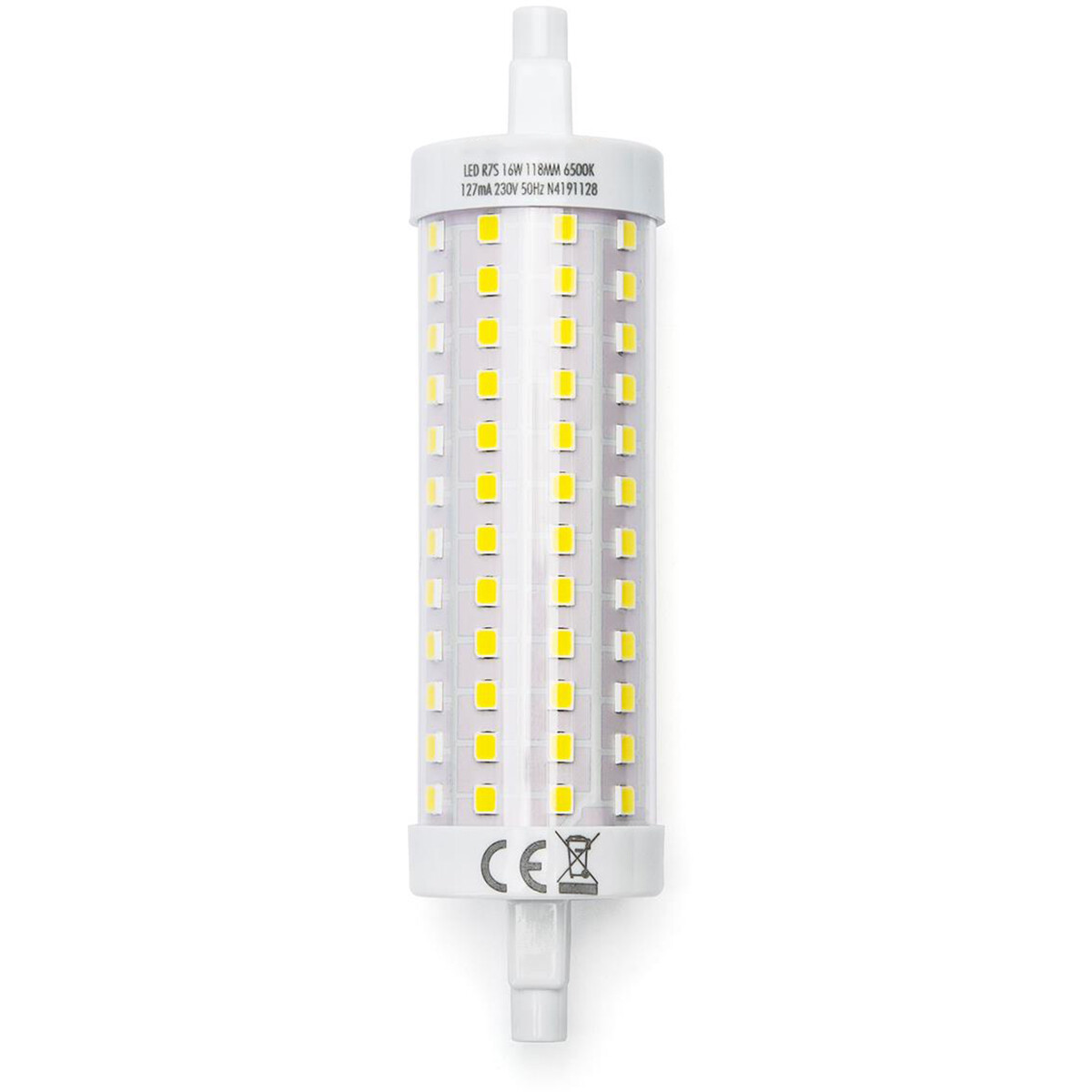 BES LED LED Lamp - Aigi Trunka - R7S Fitting - 16W - Helder/Koud Wit 6500K - Glas