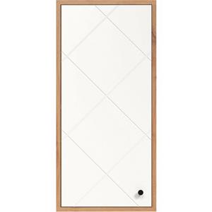 Places of Style Hängeschrank "Tarragona", (1 St.), 36 cm breit, klein, hängend, 1 Tür, weiß matt / braune Holzoptik