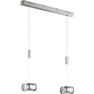 FISCHER & HONSEL LED-Hängeleuchte Colette, zweiflammig chrom/nickel