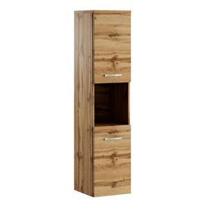 Badplaats Badkamerkast Montreal 30 x 30 x 131 cm - Eiken - Hangende Kolomkast met 2 Deuren