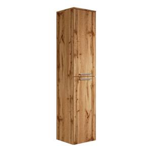 Badplaats Badkamerkast Venus 30 x 30 x 160 cm - Eiken - Hangende Kolomkast met Twee Deuren