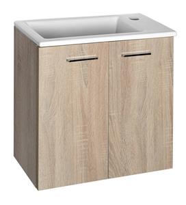 Aqualine Zoja toilet onderkast 50x25x50cm eiken