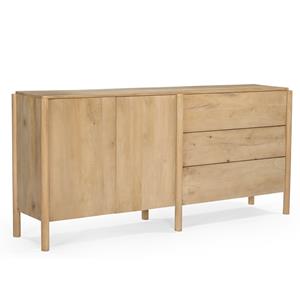 Giga Meubel Dressoir Laurie Naturel 190cm Mangohout - 