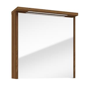 Fontana Grado spiegelkast met verlichting 60cm 1 deur walnoot