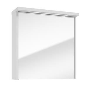 Fontana Grado spiegelkast met verlichting 60cm 1 deur wit mat