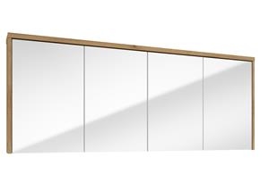 Fontana Basic spiegelkast 157cm met 4 deuren warm eiken