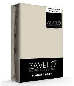 Zavelo Flanel Laken Zand-Lits-jumeaux (240x260 cm)