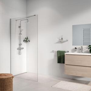 Sealskin Seev Inloopdouche 120x195 cm, 6 mm helder veiligheidsglas Zilver hoogglans SE01120D260100