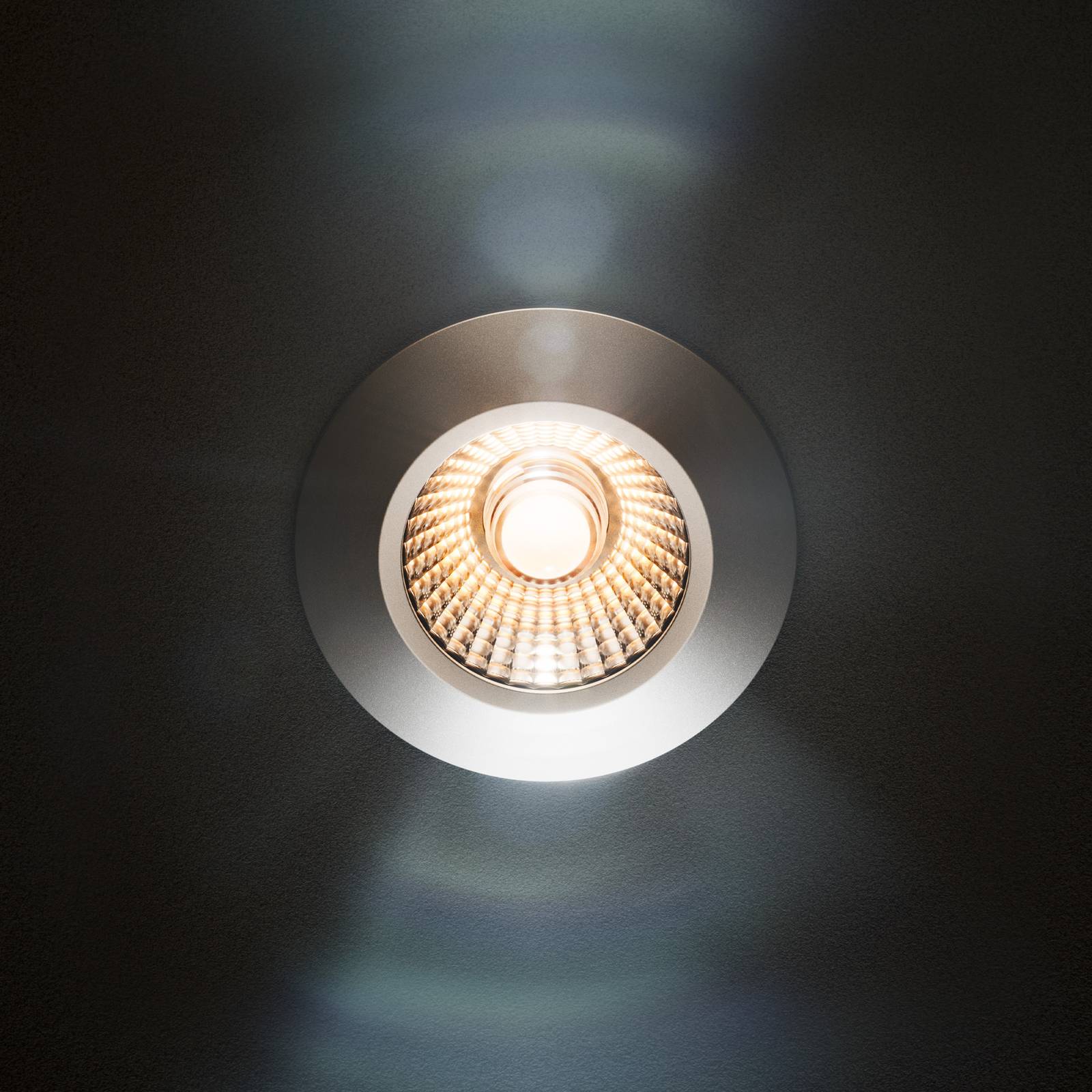 Sigor LED plafondinbouwspot Diled, Ø 6,7 cm, Dim-To-Warm, wit