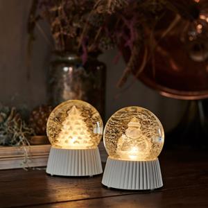 Sirius LED sneeuwbol Santa met sneeuwvaleffect