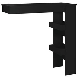 Bartafel wandgemonteerd Zwart