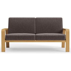 sit&more 2,5-Sitzer, mit Armlehnen aus massivem Buchenholz,verschieden Bezügen und Farben
