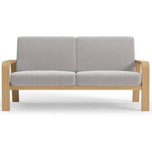 sit&more 2,5-Sitzer, mit Armlehnen aus massivem Buchenholz,verschieden Bezügen und Farben
