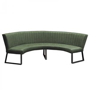 HomingXL Eetkamerbank - Rondo - geschikt voor tafel 150 cm - lederlook Missouri groen 10