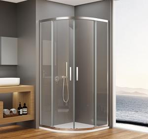 Bruckner Borg kwartronde douchecabine 90x90x195cm chroom
