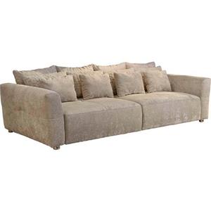 Jockenhöfer Gruppe Big-Sofa "Gulliver", mit Federkernpolsterung, Luxusbezugsstoff und 12 Kissen