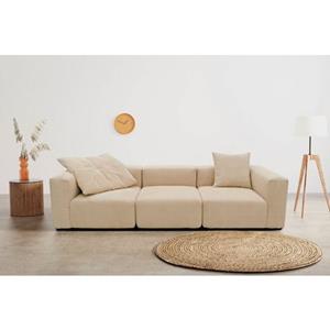 RAUM.ID Big-Sofa "Gerrid", Cord-Bezug, bestehend aus Modulen: 2 Eck- und ein Mittelelement