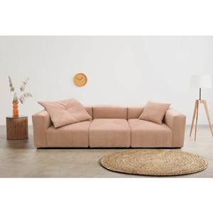 RAUM.ID Big-Sofa "Gerrid", Cord-Bezug, bestehend aus Modulen: 2 Eck- und ein Mittelelement